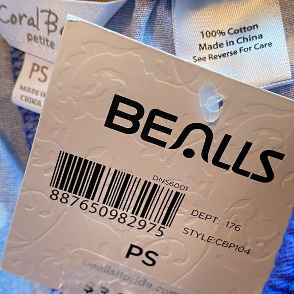 CORAL BAY Women’s Polka Dot Print Drawstring Twill Capris - Picture 5 of 8